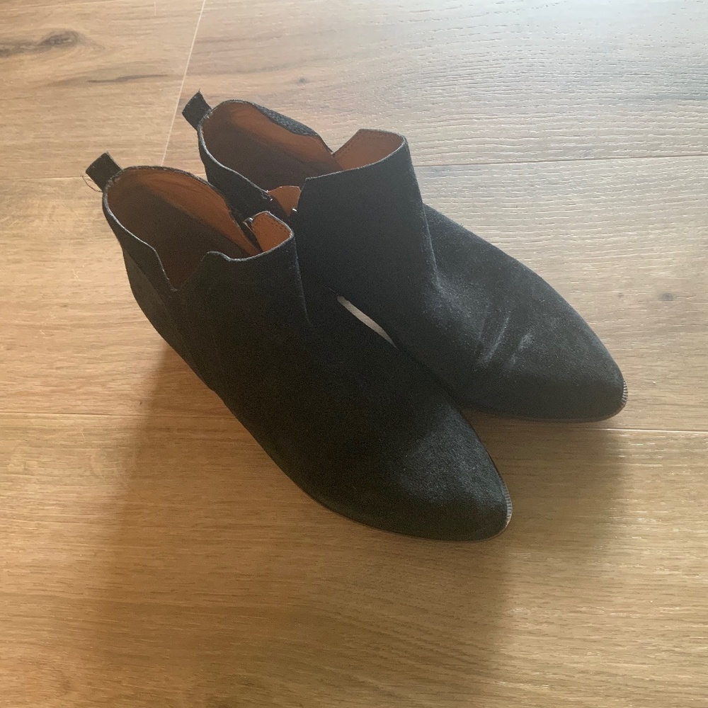 Black Ankle Boots Suede